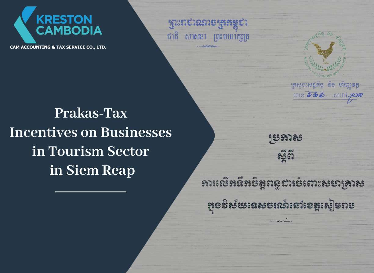 Prakas tax incentives on businesses in tourism sector in Siem Reap